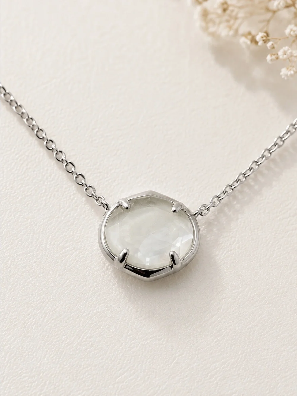 Kendra Scott Henley Pendant Necklace - Ivory/Silver